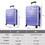 Luggage Sets 2 Piece, 20 inch 24 inch Carry on Luggage Airline Approved, ABS Hardside Lightweight Suitcase with 4 Spinner Wheels, 2-Piece Set (20/24) W1625122313