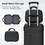 Luggage 4 Piece Set with Spinner Wheels, Hardshell Lightweight Suitcase with TSA Lock,Checked Luggage,Black(12/20/24/28in) W1625P170114