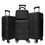 Luggage 4 Piece Set with Spinner Wheels, Hardshell Lightweight Suitcase with TSA Lock,Checked Luggage,Black(12/20/24/28in) W1625P170114