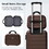 4 Piece Hard Shell Luggage Set,Carry on Suitcase with Spinner Wheels,Family Luggage Set,Brown(12/20/24/28in) W1625P170122