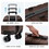 4 Piece Hard Shell Luggage Set,Carry on Suitcase with Spinner Wheels,Family Luggage Set,Brown(12/20/24/28in) W1625P170122