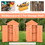 Outdoor Storage Shed Wood Tool Shed Waterproof Garden Storage Cabinet with Lockable Doors for Patio Furniture, Backyard, Lawn, Meadow, Farmland W1625S00004