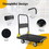 660 lbs. Capacity Platform Cart Heavy-Duty Dolly Folding Foldable Moving Warehouse Push Hand Truck in Black W1626P144290