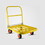 440 lbs. Capacity Steel Push Hand Truck Heavy-Duty Dolly Folding Foldable Moving Warehouse Platform Cart in Yellow W1626P144344