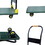 880 lbs. Capacity Portable Platform Hand Truck Collapsible Dolly Push Hand Cart for Loading and Storage in Green W1626P144354
