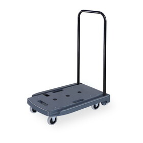 330 lbs. Capacity Gray Plastic Steel Body Foldable Platform Trolley Push Hand Cart W1626P144361