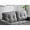 3 Fold Sofa,Convertible Futon Couch sleeper sofabed,Space saving loveseat,Pull Out Couch Bed for Living Room,Dark Gray & Light Gray & Beige,Velvet linen fabric W1628119838