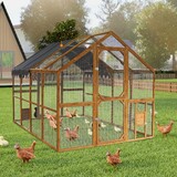 Outdoor Chicken Coop Enclosures 110" Large Kitten Playpen,Upgrade Waterproof Cover W1650S00051