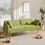 70.47" Green Fabric Double Sofa with Split Backrest and Two Throw Pillows W1658120161