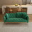 The 68.3 "green velvet sofa bed is beautiful and easy to assemble W1658131356