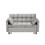 Modern Velvet Loveseat Futon Sofa Couch Pullout Bed, Small Love Seat Lounge Sofa w/Reclining Backrest, Toss Pillows, Pockets, Furniture for Living Room,3 in 1 Convertible Sleeper Sofa Bed, Gra