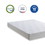 8 inch Twin Gel Memory Foam Mattress, White, Bed in a Box, Green Tea and Cooling Gel Infused, CertiPUR-US Certified W165982895