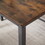 Dining Table Set, Barstool Dining Table with 2 Benches 2 Back Chairs, Industrial Dining Table for Kitchen Breakfast Table, Party Room, Rustic Brown and Black, 43.3"L x 23.6"W x 29.9"H W1668P152537