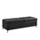 56.7" Bed Bench with Storage Black Fabric W1669P147647