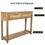 Console Table with 2 Drawers, Sofa Table, Entryway Table with open Storage Shelf, Narrow Accent Table with rattan design for Living Room/Entryway/Hallway, Natural Color W167382610