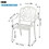 2 PCS Outdoor Furniture Dining Chairs All-weather Cast Aluminum Patio Furniture for Patio Garden Deck White W167383475