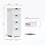 Modern Sturdy Wooden Storage Cabinet,Free Standing Bathroom Cabinet with 4 Drawers - Suitable for Bedroom, Living Room, Office, Bathroom White W1673P145227