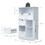 Modern White Wooden Storage Cabinet with Five Drawers and One Doors,Free-standing Cupboard for Kitchen/Living room/Bathroom Use, White W1673P145236