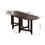 Retro Drop-Leaf Table Rubber Wood Dining Table with Spacious Tabletop Small Drawer for Small Space Kitchen Dark Brown W1673P147154