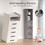 Bathroom Floor Cabinet with 3 Drawers 2 Shelves, Tall Narrow Bathroom Kitchen Pantry Storage Cabinet with Open Compartment, Living Room Free-Standing Storage Organizer,Grey