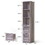 Bathroom Floor Cabinet with 3 Drawers 2 Shelves, Tall Narrow Bathroom Kitchen Pantry Storage Cabinet with Open Compartment, Living Room Free-Standing Storage Organizer,Grey