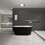 W1675113116 Black White+Acrylic+Oval+Bathroom+Freestanding Tubs