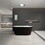 W1675113124 Black White+Acrylic+Oval+Bathroom+Freestanding Tubs