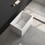 43" Acrylic Freestanding Bathtub with seat: Spacious rectangle Shape, Gloss White Finish, Chrome Overflow & Pop-Up Drain W1675P164979