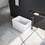 43" Acrylic Freestanding Bathtub: Spacious rectangle Shape, Gloss White Finish, Chrome Overflow & Pop-Up Drain W1675P164999