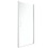 Frameless Glass Shower Screen 35" Width x 72"Height with 1/4"(6mm) Clear Tempered Glass, Chrome W1675P165013