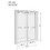 Frameless Double Sliding Glass Shower Doors, 60" Width x 76"Height with 3/8"(10mm) Clear Tempered Glass, Matt Black Finish W1675S00002