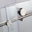 Frameless Shower Doors 60" Width x 76"Height with 5/16"(8mm) Clear Tempered Glass, Brushed Nickel Finish