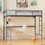 Twin Metal loft Bed with Desk, Ladder and Guardrails, bookdesk under bed, Silver W1676105930