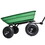 Garden Dump Cart with Steel Frame Outdoor Wagon with 10 inch Pneumatic Tires, 55L Capacity, Green W1676P183214