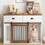 Furniture style dog cage, wooden dog cage, double door dog cage, side cabinet dog cage, Dog crate W1687138470