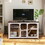 Wooden Cat House, cat villa, cat cages indoor, TV stand with cat house W1687138472