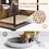 Litter Box Enclosure for 2 Cats.Cat Litter Box Furniture,Enclosed Cat Litter Boxes,Cat Furniture Cabinet,Rustic Brown W1687P170692