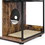 Litter Box Enclosure for 2 Cats.Cat Litter Box Furniture,Enclosed Cat Litter Boxes,Cat Furniture Cabinet,Rustic Brown W1687P170692