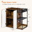 Litter Box Enclosure for 2 Cats.Cat Litter Box Furniture,Enclosed Cat Litter Boxes,Cat Furniture Cabinet,Rustic Brown W1687P170692