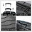 Luggage 3 Piece Sets with Spinner Wheels ABS+PC Lightweight TSA Lock (20'/24'/28'), Black W1689110833