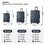 Luggage Sets New Model Expandable ABS+PC 3 Piece Sets with Spinner Wheels Lightweight TSA Lock (20/24/28),NAVY BLUE W1689139457