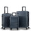 Luggage Sets New Model Expandable ABS+PC 3 Piece Sets with Spinner Wheels Lightweight TSA Lock (20/24/28),NAVY BLUE W1689139457