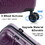 Luggage Sets New Model Expandable ABS+PC 3 Piece Sets with Spinner Wheels Lightweight TSA Lock (20/24/28),DEEP PURPLE W1689139472