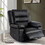 Breathable Leather Massage Recliner Chair, Manual Living Room Reclining Sofa W1692128249