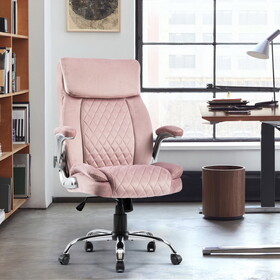 Swivel Office Room Chair Executive Desk Chair Velvet W1692P169848