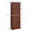 Tall Storage Cabinet with 8 Doors and 4 Shelves, Wall Storage Cabinet for Living Room, Kitchen, Office, Bedroom, Bathroom, Walnut W1693111252
