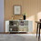 Sideboard Buffet cabinet with 4 doors and removable shelves, for living room, dining room, ivory white W1705P179820