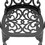 Cast Aluminum Patio Dining Chair 2PCS with Black Frame and Cushions in Random Colors W1710P166005