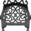 Cast Aluminum Patio Dining Chair 6PCS with Black Frame and Cushions in Random Colors W1710P166007