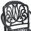 Cast Aluminum Patio Dining Chair 6PCS with Black Frame and Cushions in Random Colors W1710P166053